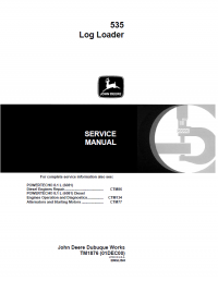 repair manual John Deere 535 Log Loader TM1876 Technical Manual PDF