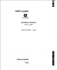 repair manual John Deere 444C Loader TM3236 Technical Manual PDF