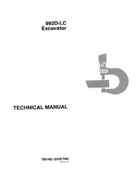 repair manual John Deere 992D-LC Excavator TM1463 Technical Manual PDF