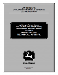 repair manual John Deere Lightweight Fairway Mower TM107919 Technical Manual PDF