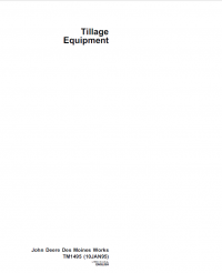 repair manual John Deere Tillage Equipment TM1495 Technical Manual PDF
