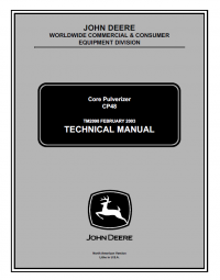 repair manual John Deere CP48 Core Pulverizer TM2098 Technical Manual PDF