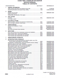 repair manual Case CX460 Tier 3 Crawler Excavator Service Manual PDF