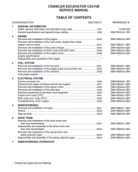 repair manual Case CX470B Crawler Excavator Service Manual PDF