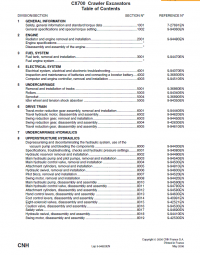 repair manual Case CX700 Crawler Excavator Service Manual PDF
