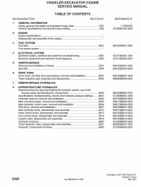repair manual Case CX290B Crawler Excavator Service Manual PDF