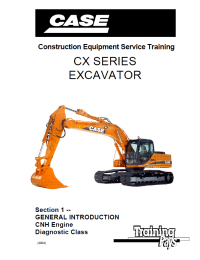 repair manual Case CX Series Excavator Service Training PDF