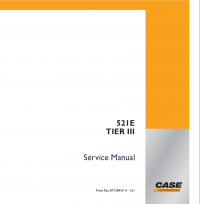 repair manual Case 521E Tier III Wheel Loader Service Manual PDF