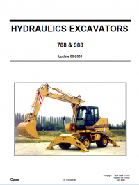 repair manual Case 788, 788 Plus, 988, 988 Plus Hydraulics Excavators Schematic Set PDF