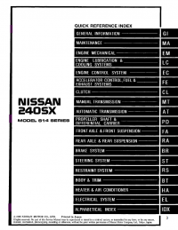 repair manual Nissan 240SX Model S14 Series 1997 Service Manual PDF