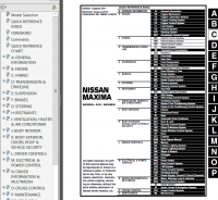 repair manual Nissan Maxima Model A35 Series 2012 Service Manual PDF
