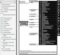 repair manual Nissan Versa Model C11 Series 2011 Service Manual PDF
