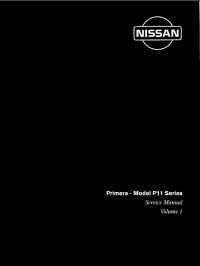 repair manual Nissan Primera Model P11 Series Service Manual PDF