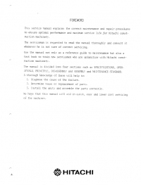 repair manual Hitachi UH501 Excavator Service Manual PDF