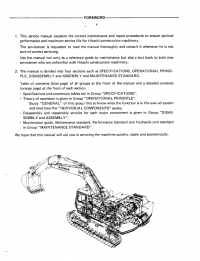 repair manual Hitachi UH181 Excavator Service Manual PDF