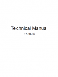 repair manual Hitachi EX300-3 Excavator Technical Workshop Manuals PDF