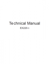 repair manual Hitachi EX220-3 Excavator Technical Workshop Manuals PDF
