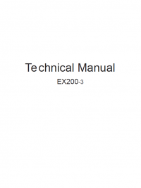 repair manual Hitachi EX200-3 Excavator Technical & Workshop Manuals PDF
