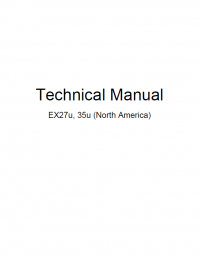repair manual Hitachi EX27u, EX35u Excavator (North America) Technical & Workshop Manuals PDF