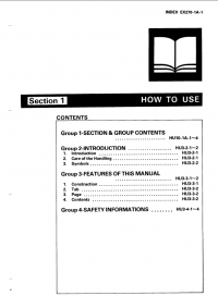 repair manual Hitachi EX270 Excavator Service Manual PDF