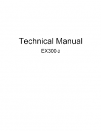 repair manual Hitachi Hydraulic Excavator EX300-2 Technical & Workshop Manuals PDF