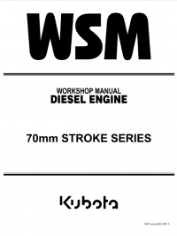 repair manual Kubota 70mm Stroke Series Diesel Engine Workshop Manual PDF 9Y011-02590