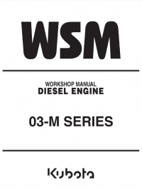 repair manual Kubota 03-M Series Diesel Engine Workshop Manual PDF 9Y011-02133