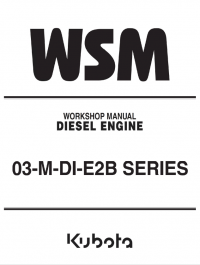 repair manual Kubota 03-M-DI-E2B Series Diesel Engine Workshop Manual PDF 9Y011-02866