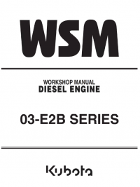 repair manual Kubota 03-E2B Series Diesel Engine Workshop Manual PDF 9Y011-03093