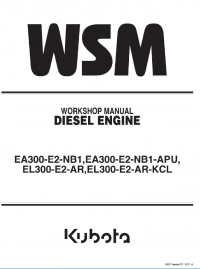 repair manual Kubota EA300-EL300 Series Diesel Engines Workshop Manual PDF 9Y011-03301