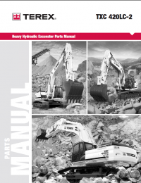 spare parts catalog Terex TXС 420LC-2 Heavy Hydraulic Excavator Parts Manual PDF