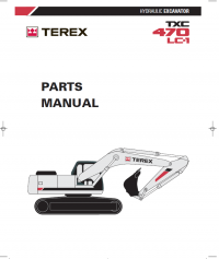 spare parts catalog Terex TXC 470LC-1 Hydraulic Excavator Parts Manual PDF