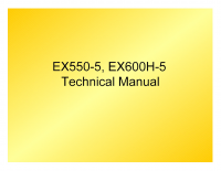 repair manual Hitachi EX550-5, EX600H-5 Excavators Technical Manual PDF