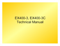 repair manual Hitachi EX400-3, EX400-3C Excavators Technical Manual PDF