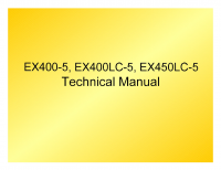 repair manual Hitachi EX400-5, EX400LC-5, EX450LC-5 Excavators Technical Manual PDF