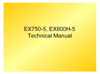 repair manual Hitachi EX750-5, EX800H-5 Excavators Technical Manual PDF