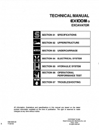repair manual Hitachi EX100M-3 Excavator Technical Manual PDF