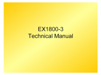 repair manual Hitachi EX1800-3 Excavator Technical Manual PDF