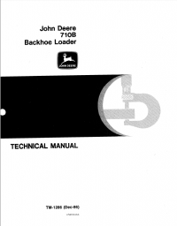 repair manual John Deere 710B Backhoe Loader TM1286 Technical Manual PDF
