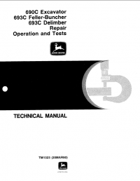 repair manual John Deere 690C, 693C Repair, Operation and Tests TM1323 Technical Manual PDF