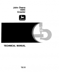 repair manual John Deere 450C Crawler TM1102 Technical Manual PDF