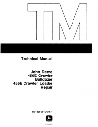 repair manual John Deere 450E, 455E Repair TM1330 Technical Manual PDF