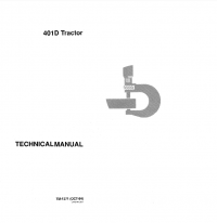 repair manual John Deere 401D Tractor TM1271 Technical Manual PDF