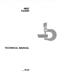 repair manual John Deere 480C Forklift TM1249 Technical Manual PDF