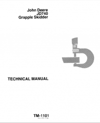 repair manual John Deere JD740 Grapple Skidder TM1101 Technical Manual PDF