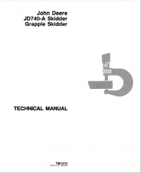 repair manual John Deere JD740-A Grapple Skidder TM1213 Technical Manual PDF