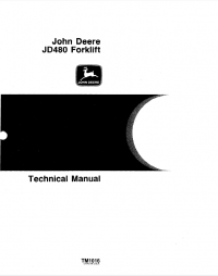 repair manual John Deere JD480 Forklift TM1016 Technical Manual PDF