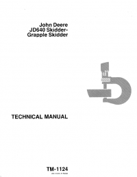repair manual John Deere JD640 Skidder - Grapple Skidder TM1124 Technical Manual PDF