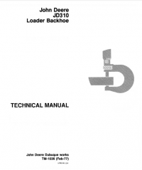 repair manual John Deere JD310 Loader Backhoe TM1036 Technical Manual PDF