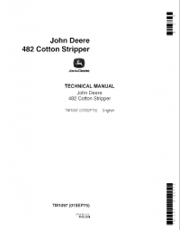 repair manual John Deere 482 Cotton Stripper TM1097 Technical Manual PDF